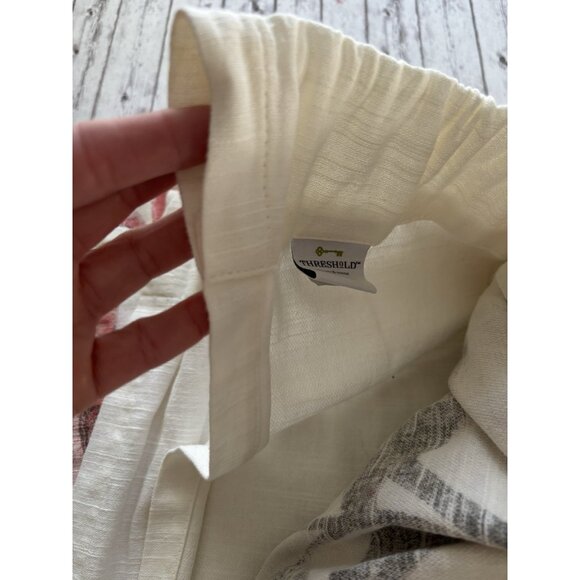 Floral Window Curtain Panels PAIR Cream Coral (54"x84") Threshold Target - Picture 6 of 8